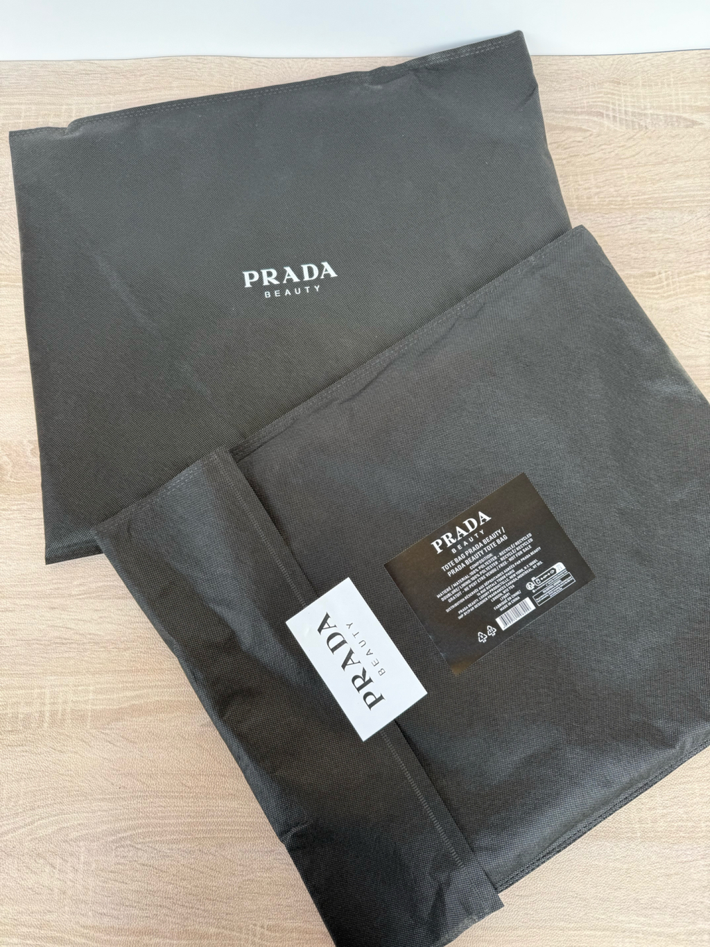 Prada Tote Bag Light Green & Black Reversible