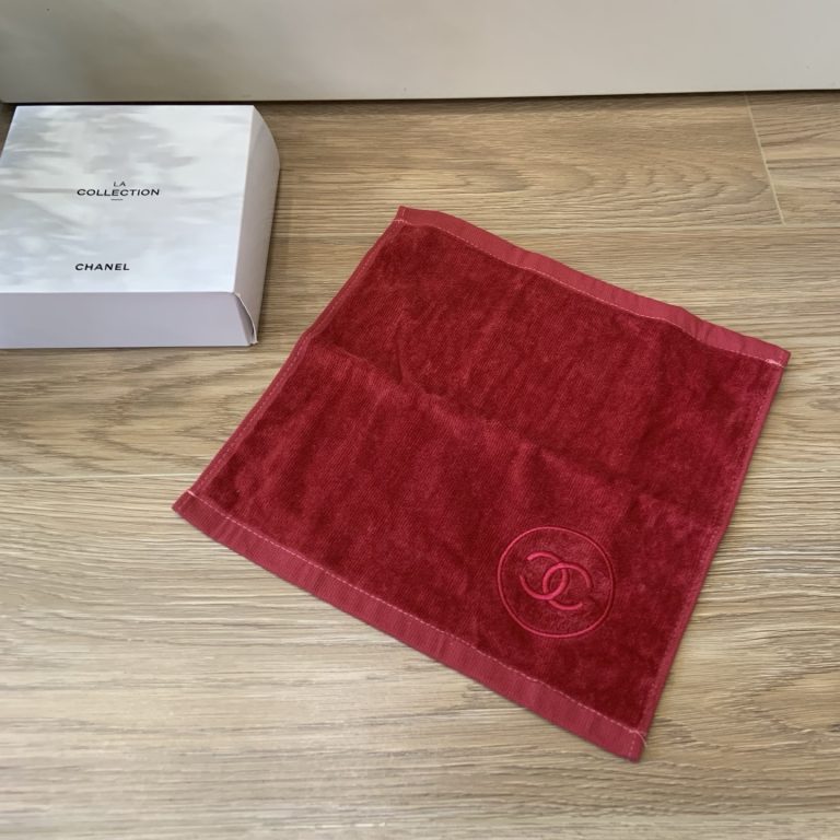 chanelTowel LA COLLECTION Set of 3 Red Black White Novelty