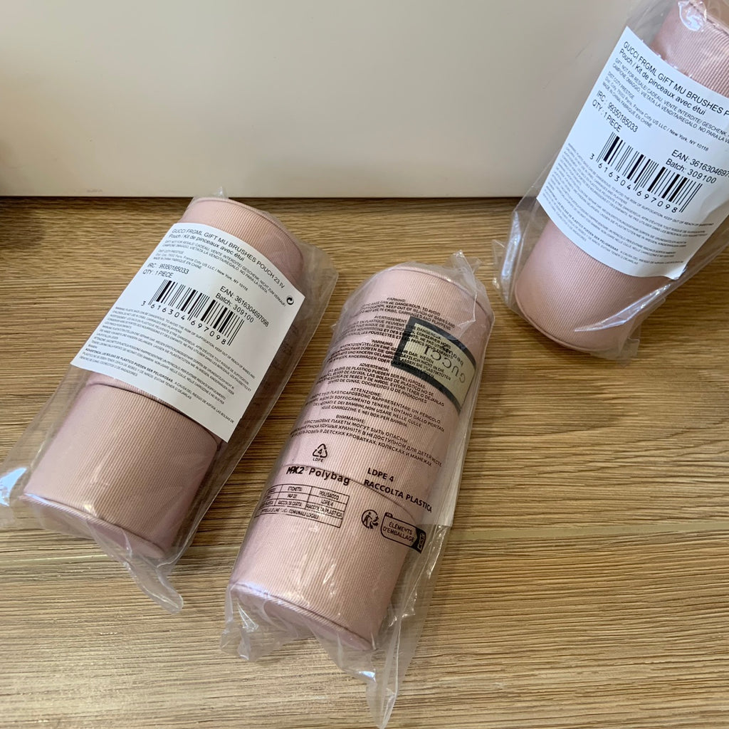 gucci pink Makeup Brush Holder Set