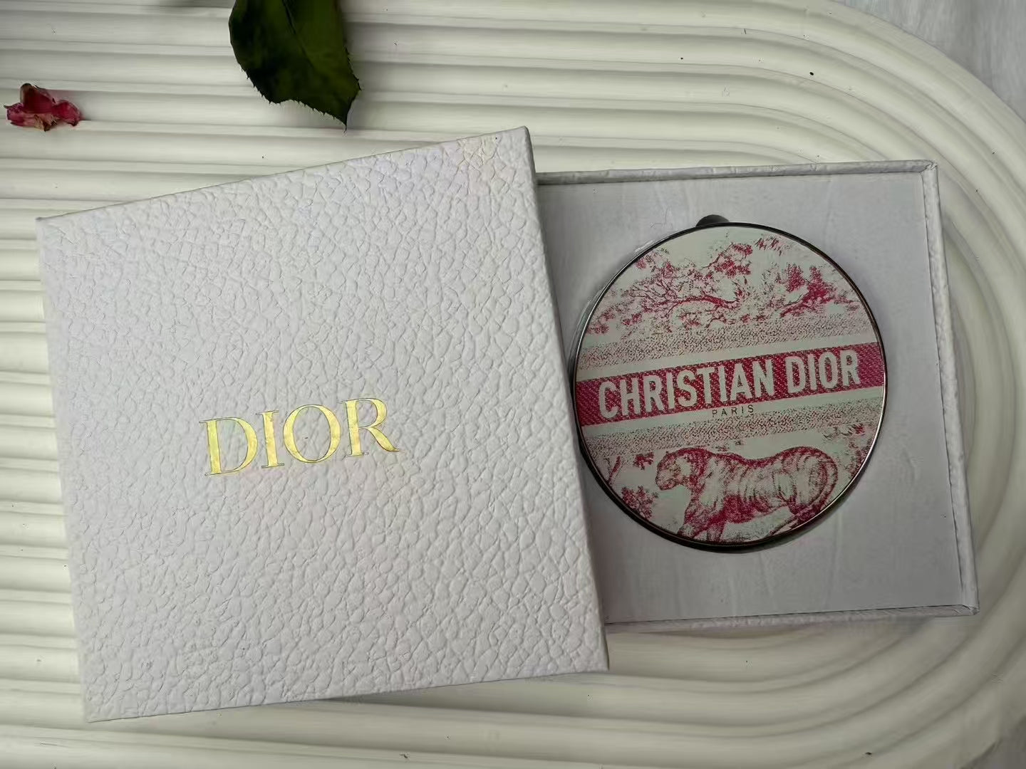 Dior Classic Oblique Pink Makeup Mirror gwp