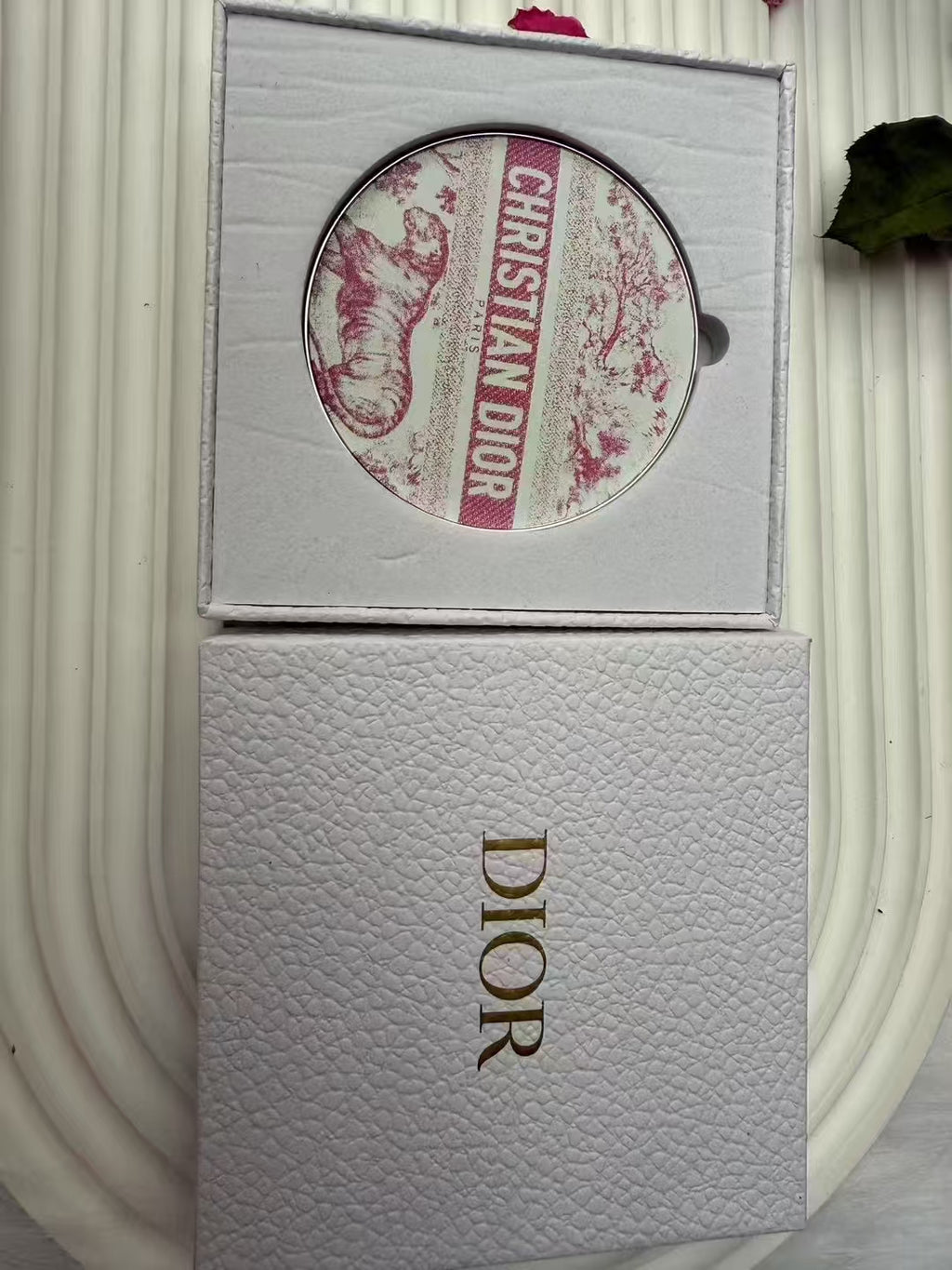 Dior Classic Oblique Pink Makeup Mirror gwp