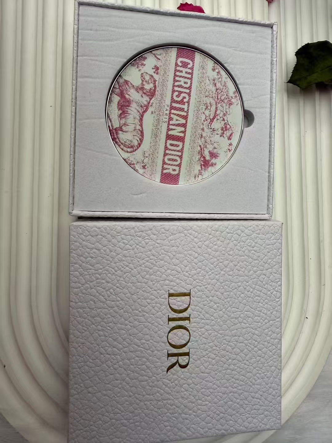 Dior Classic Oblique Pink Makeup Mirror gwp