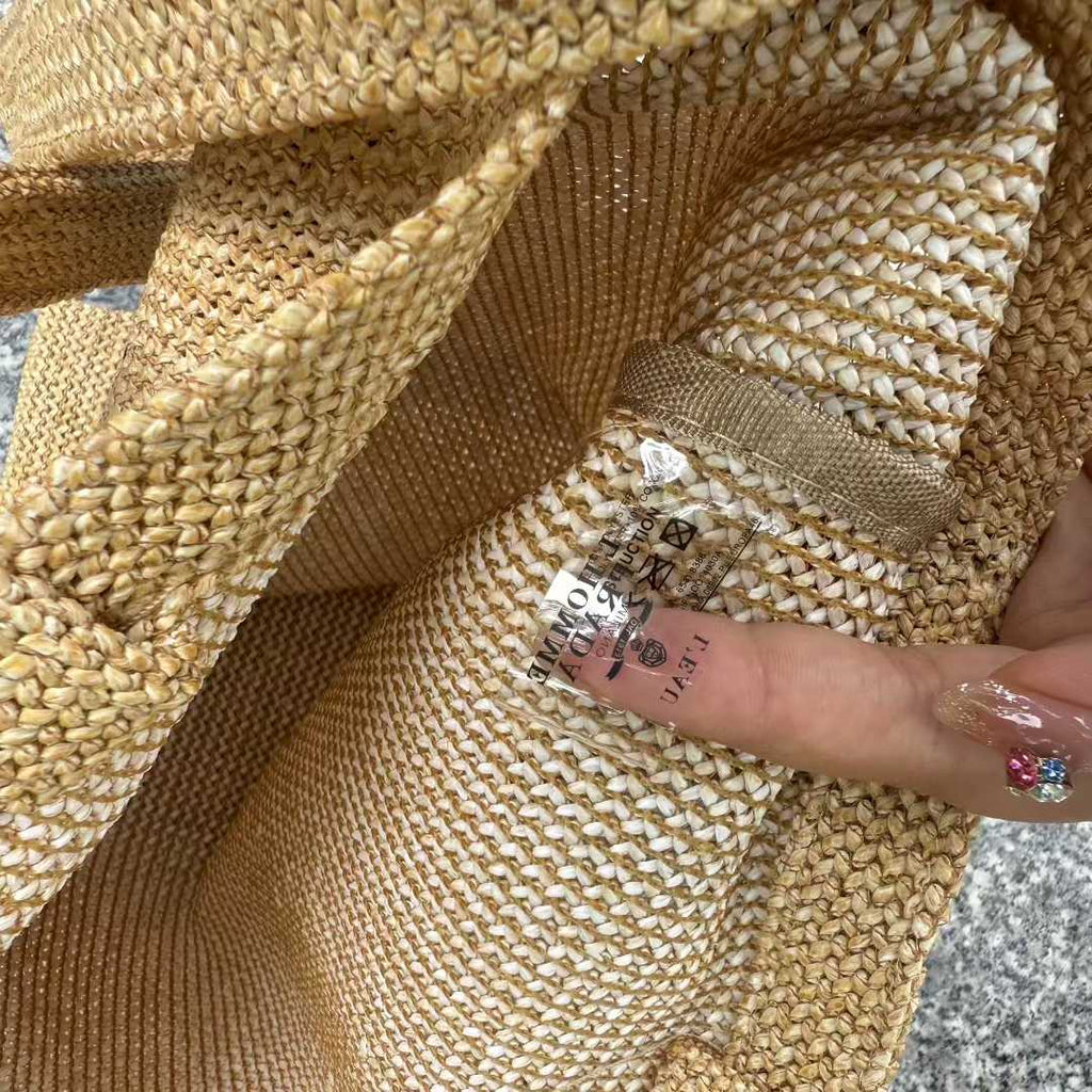 Prada Large Tote Bag lunch Bag Limited Rattan Beige