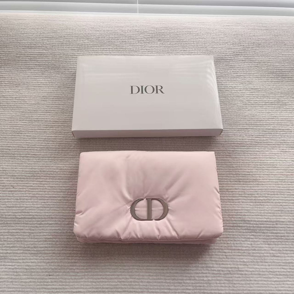 DIOR Pink Puffy Makeup Bag