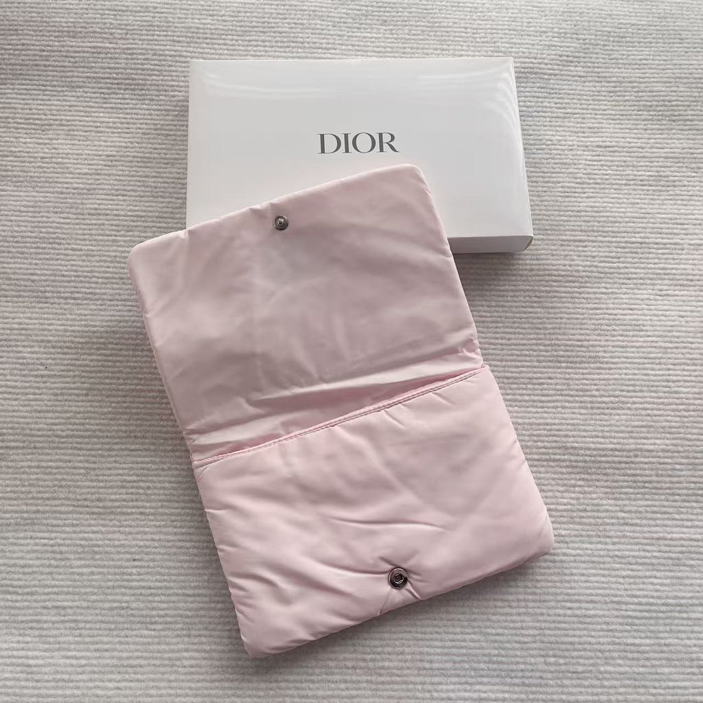 DIOR Pink Puffy Makeup Bag