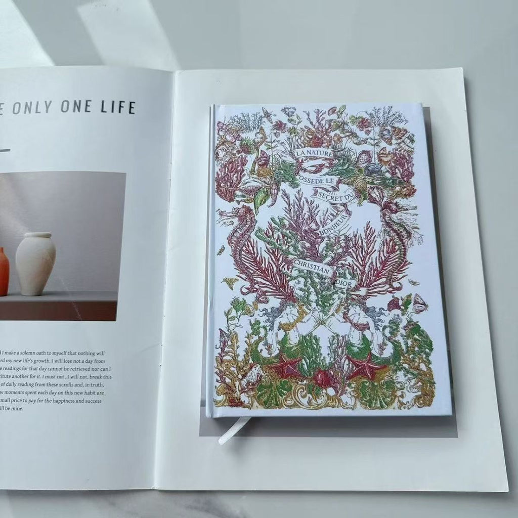 DIOR Floral Butterfly Notebook New
