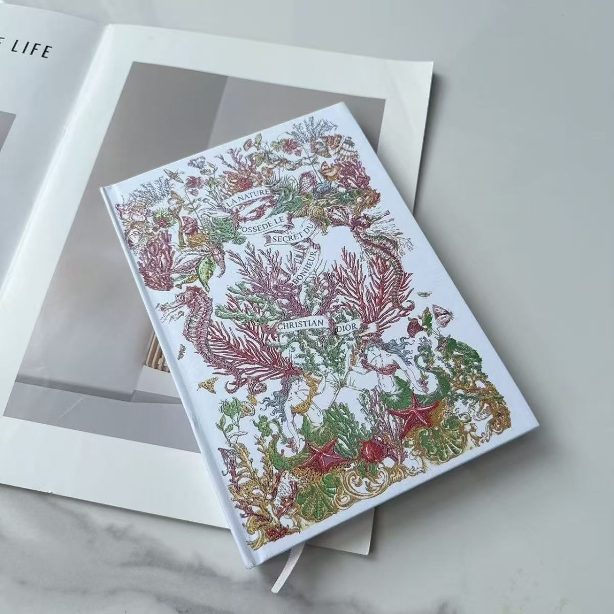 DIOR Floral Butterfly Notebook New