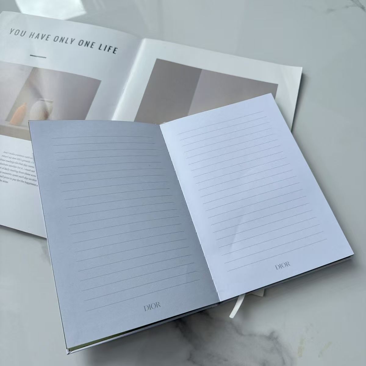 DIOR Floral Butterfly Notebook New