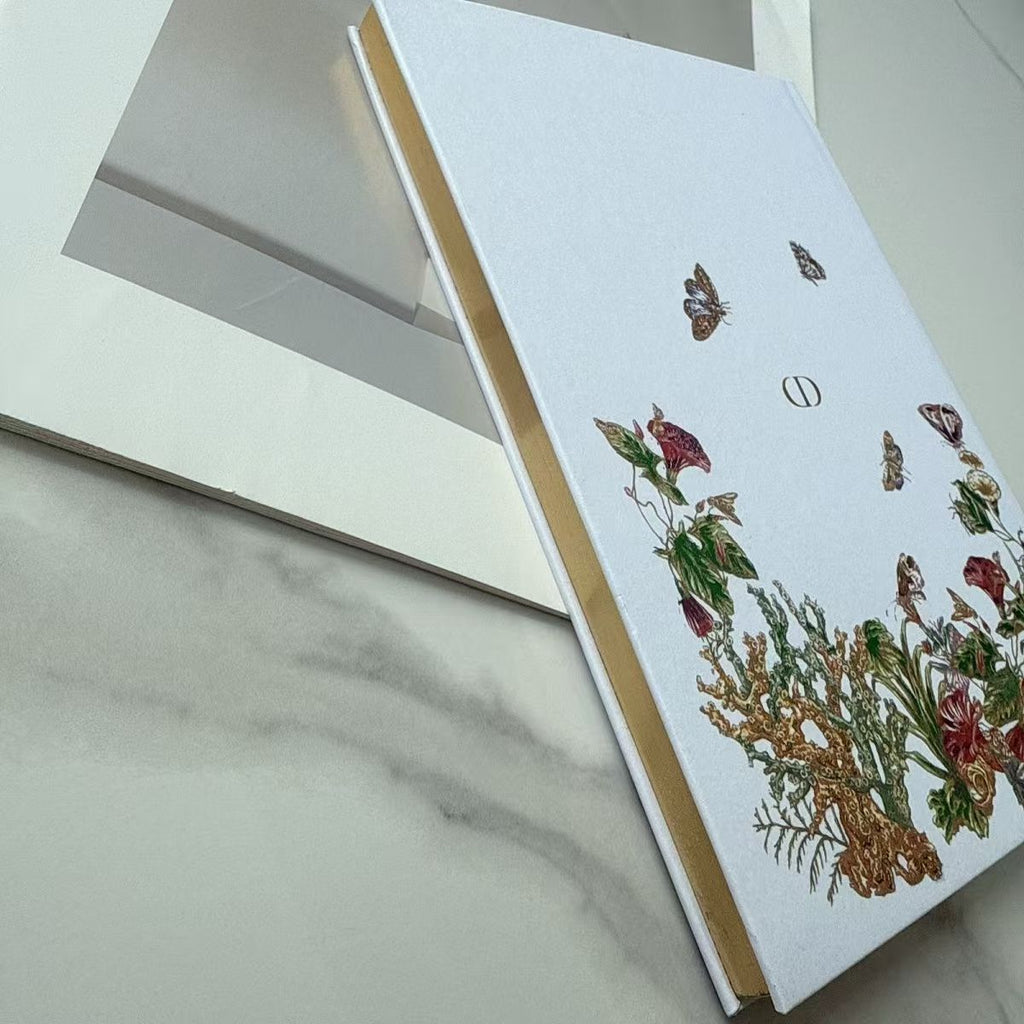 DIOR Floral Butterfly Notebook New