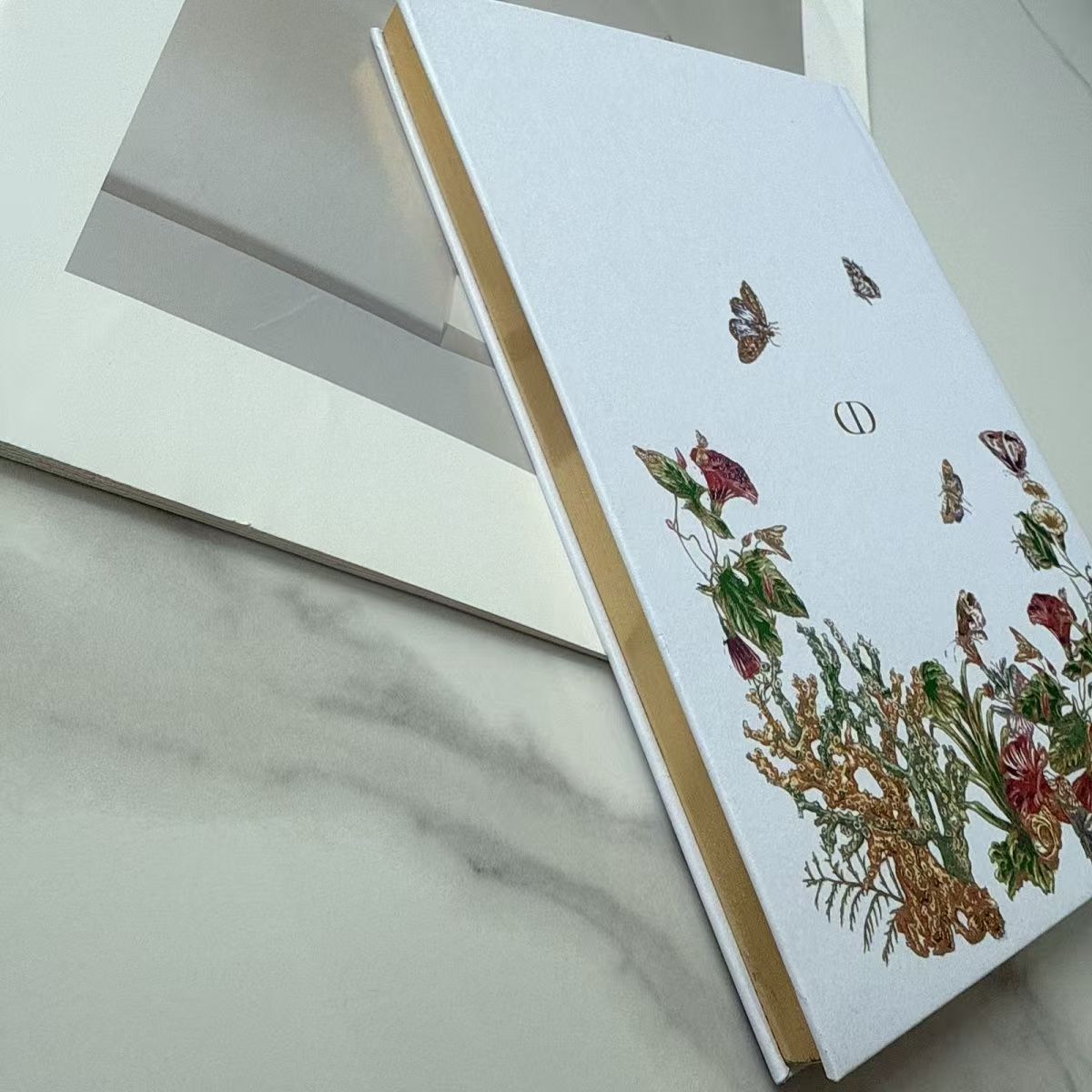 DIOR Floral Butterfly Notebook New