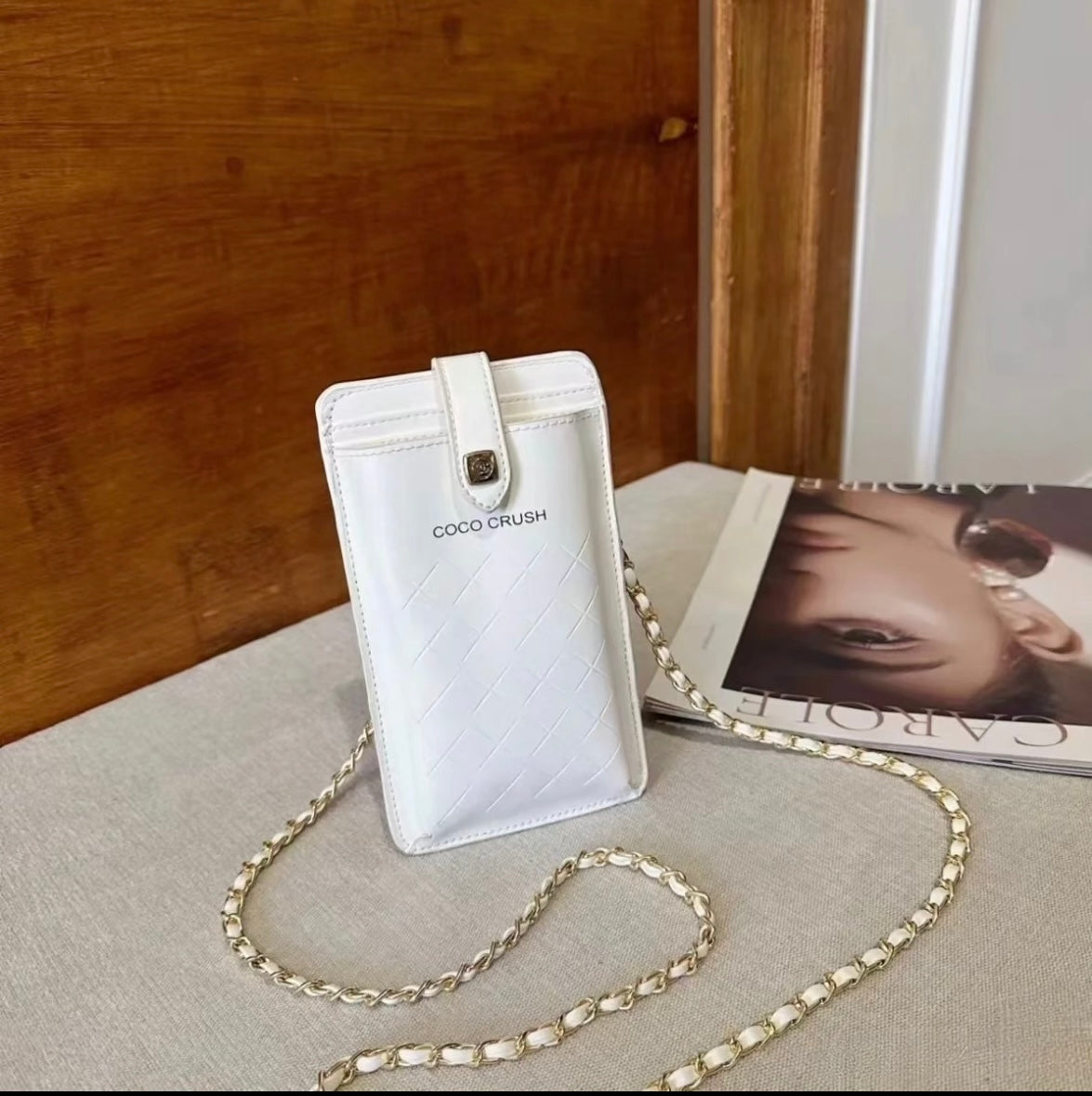 CHANEL Coco Crusha Phone Cases wihte