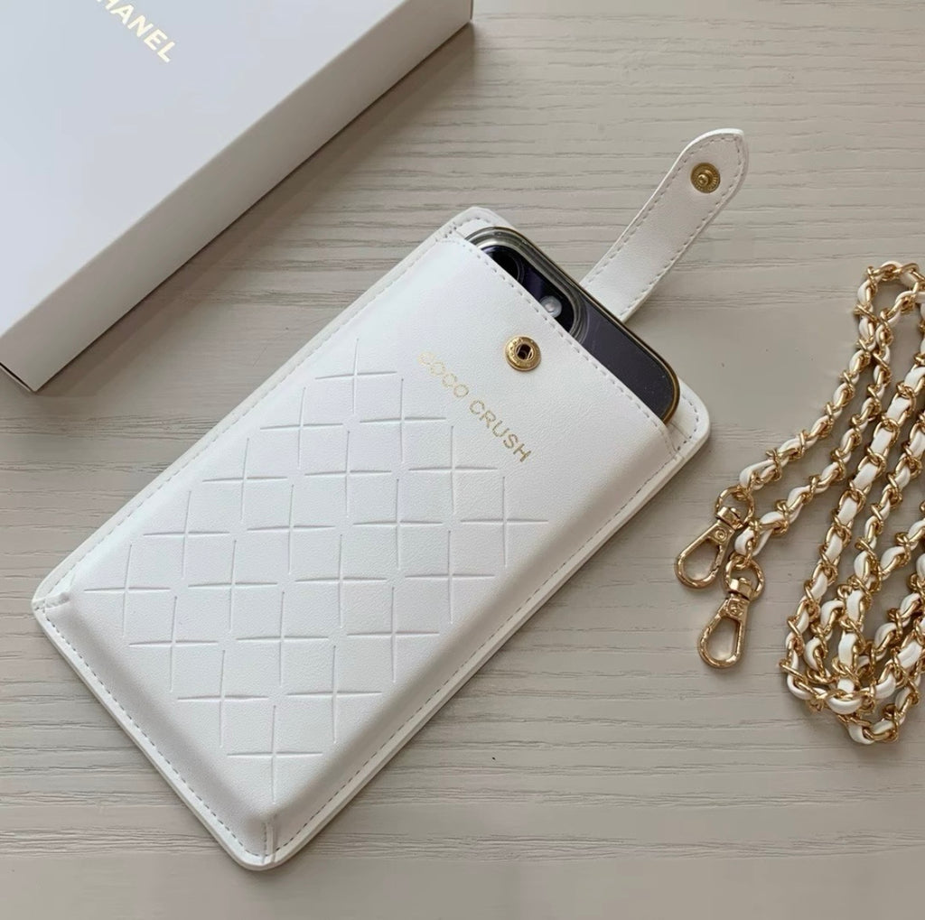 CHANEL Coco Crusha Phone Cases wihte