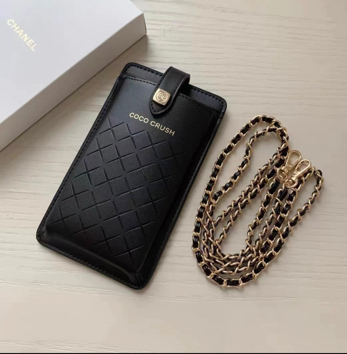 CHANEL Coco Crusha Phone Cases Black