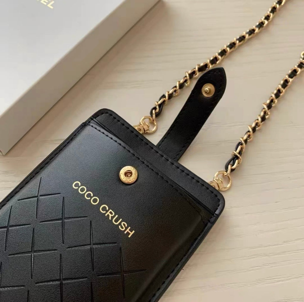 CHANEL Coco Crusha Phone Cases Black