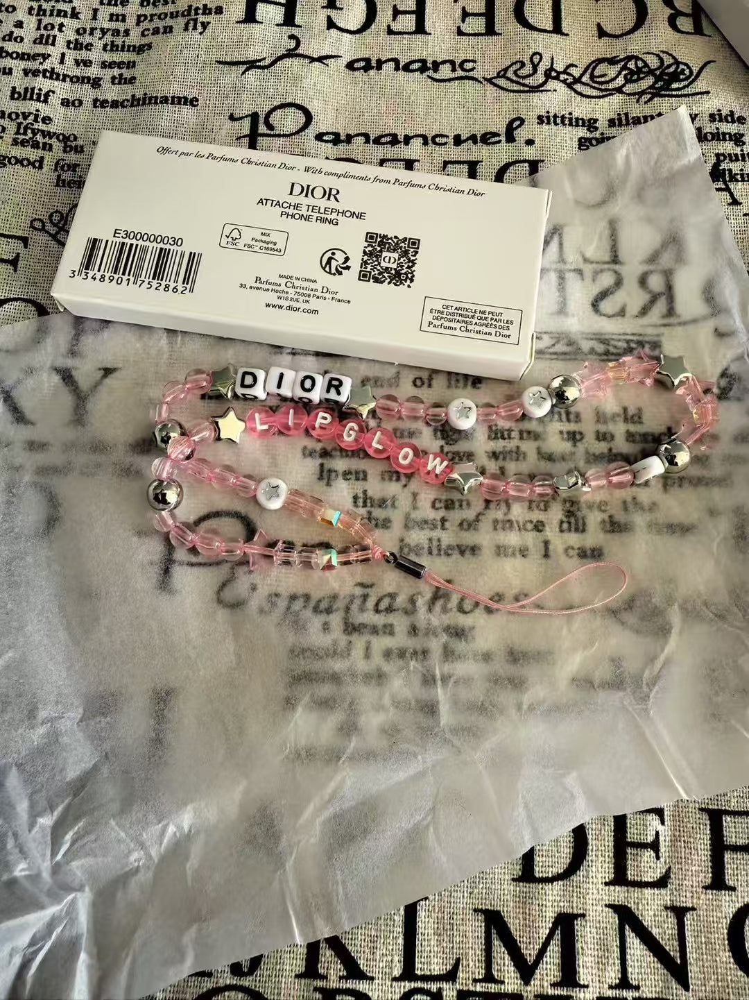 DIOR 2025 Novelty Charm Key Chain/Phone Chain