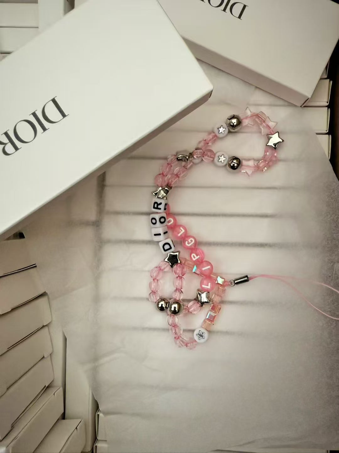 DIOR 2025 Novelty Charm Key Chain/Phone Chain