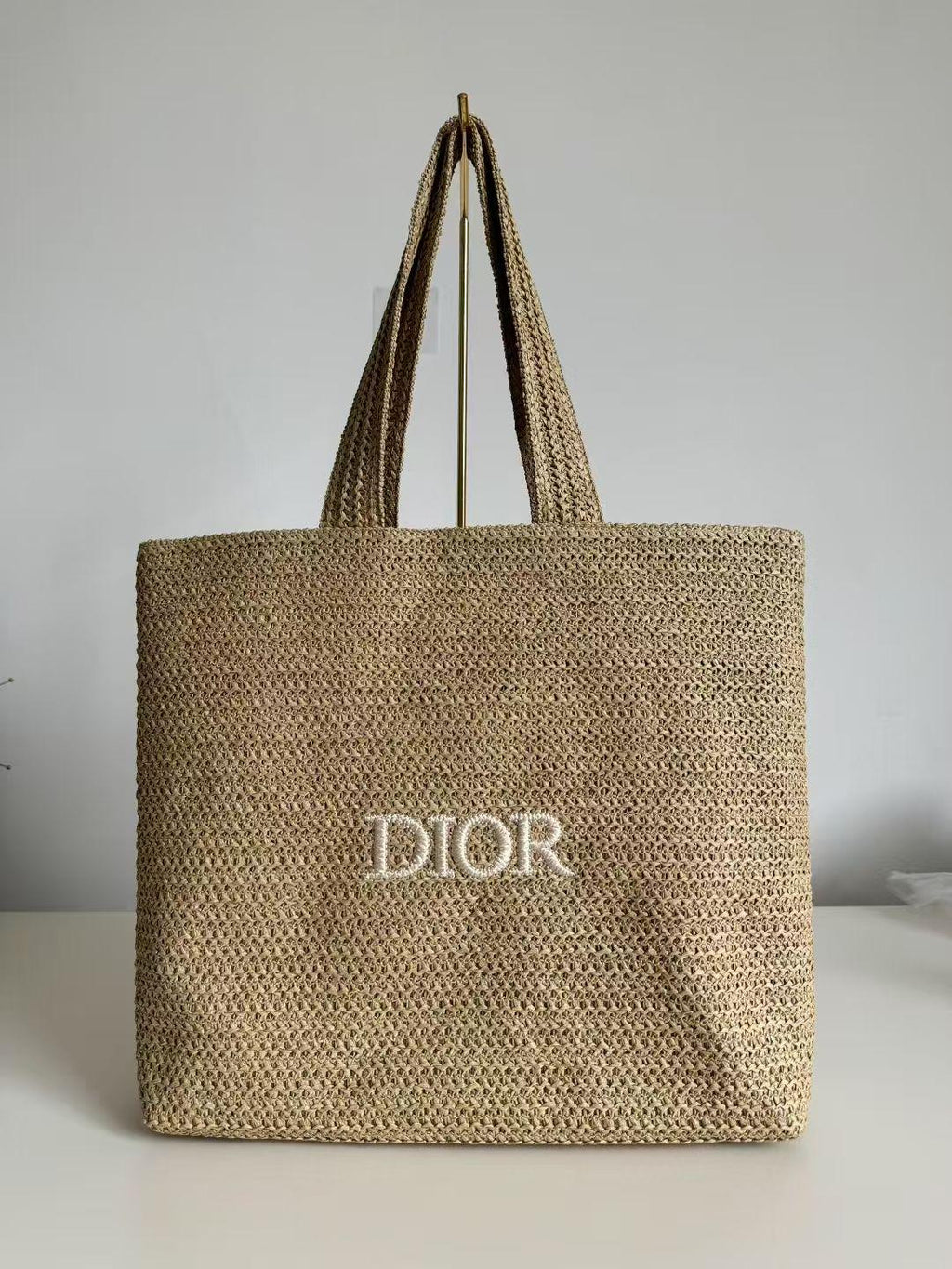 D-ior Vacation Large Straw Tote Bag gwp