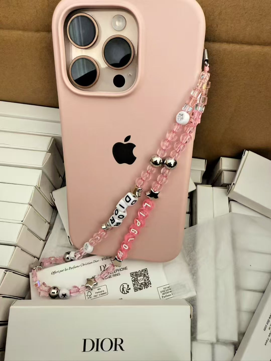 DIOR 2025 Novelty Charm Key Chain/Phone Chain