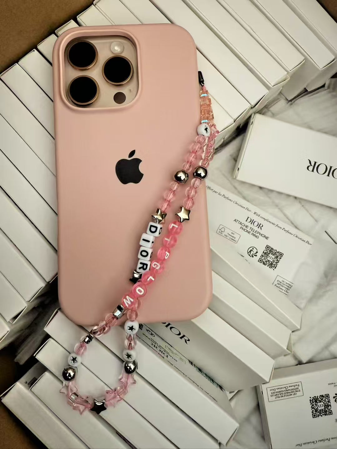 DIOR 2025 Novelty Charm Key Chain/Phone Chain