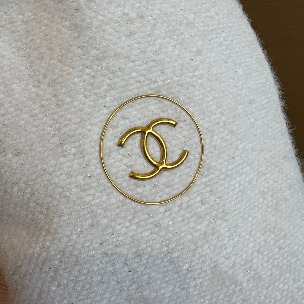 C-hanel Cream-Color Christmas Special Snowflake Handbag