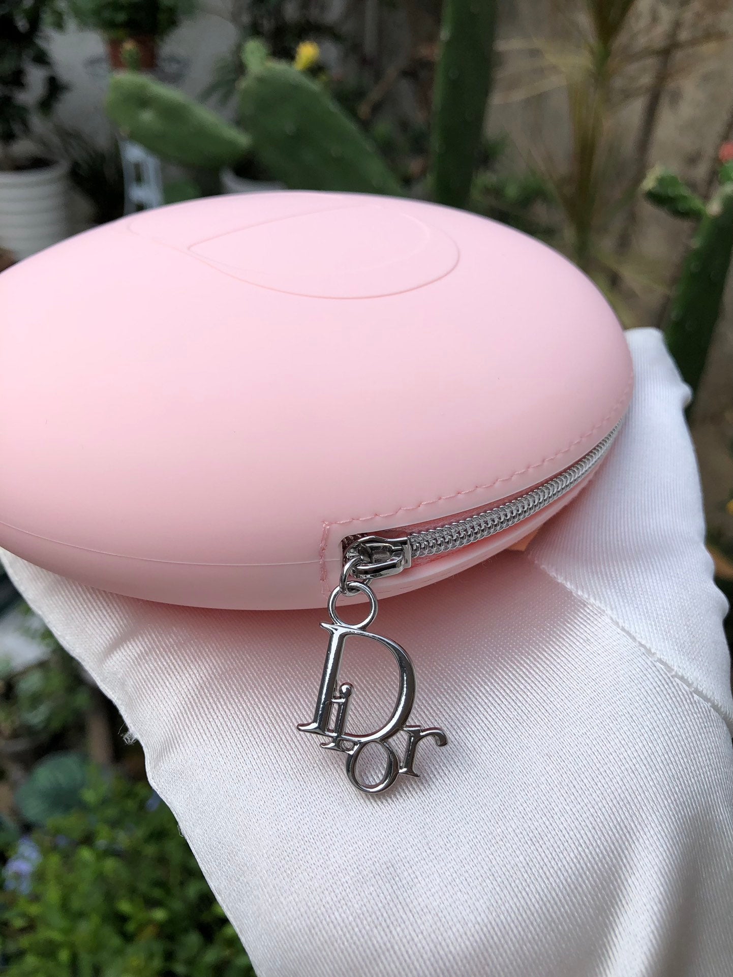 dior Multifunctional Storage Bag Round Headphone Bag Coin Purse Coin Gift