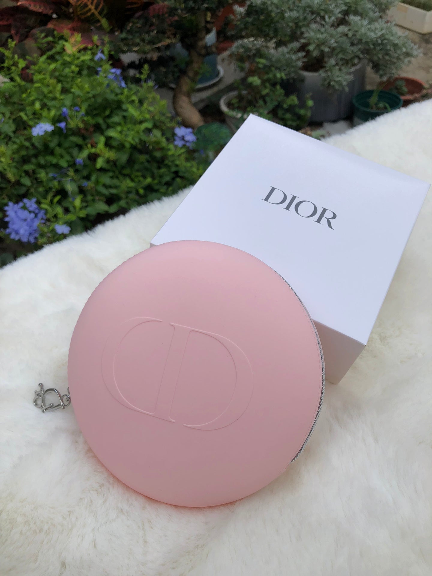 dior Multifunctional Storage Bag Round Headphone Bag Coin Purse Coin Gift