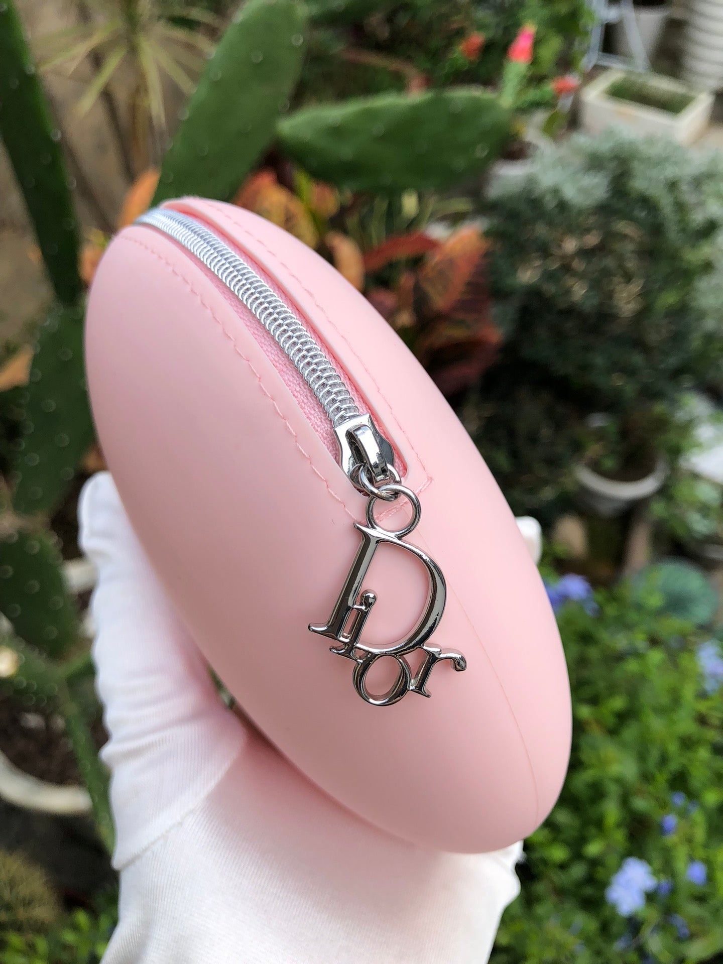 dior Multifunctional Storage Bag Round Headphone Bag Coin Purse Coin Gift