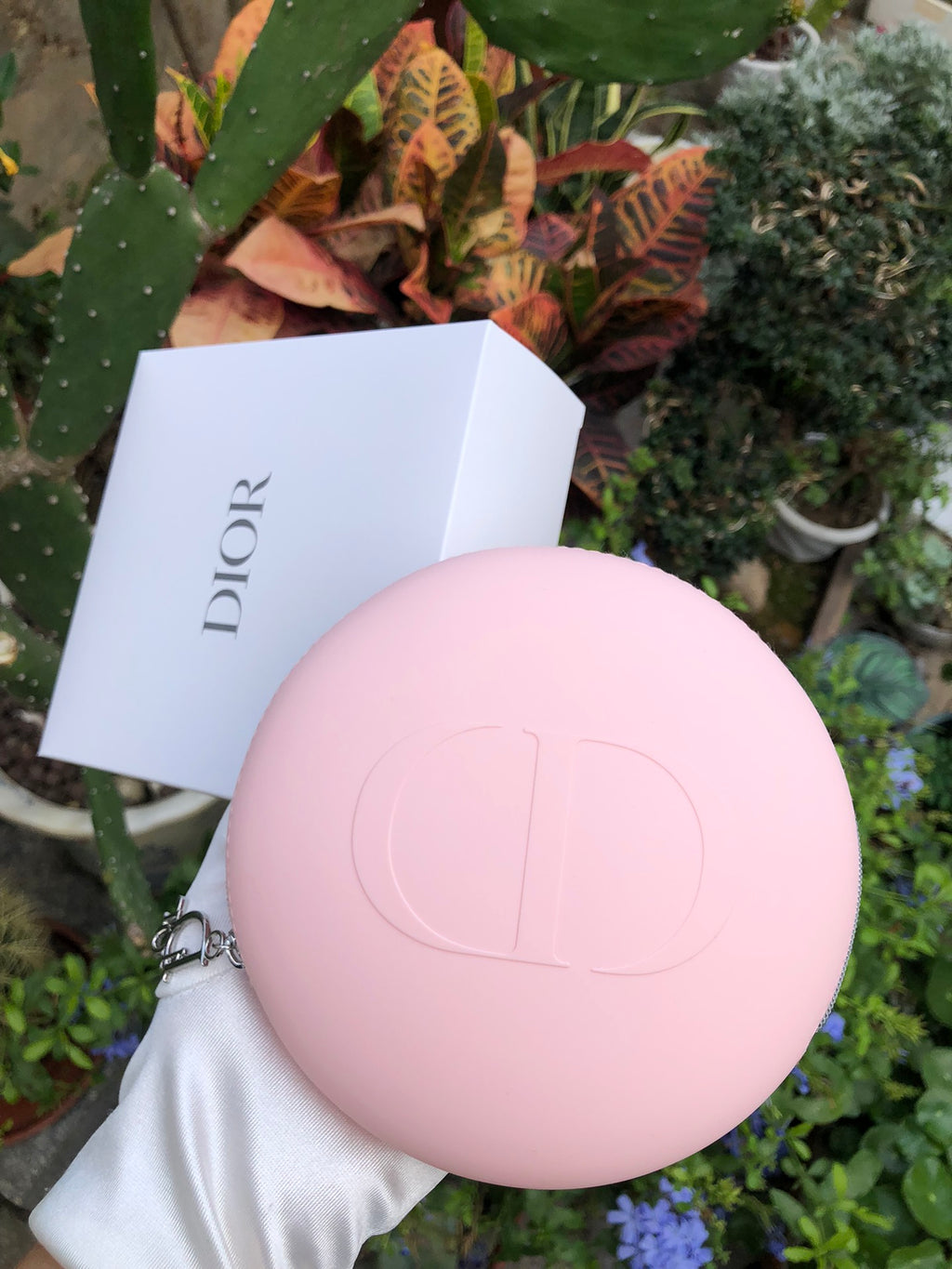 dior Multifunctional Storage Bag Round Headphone Bag Coin Purse Coin Gift