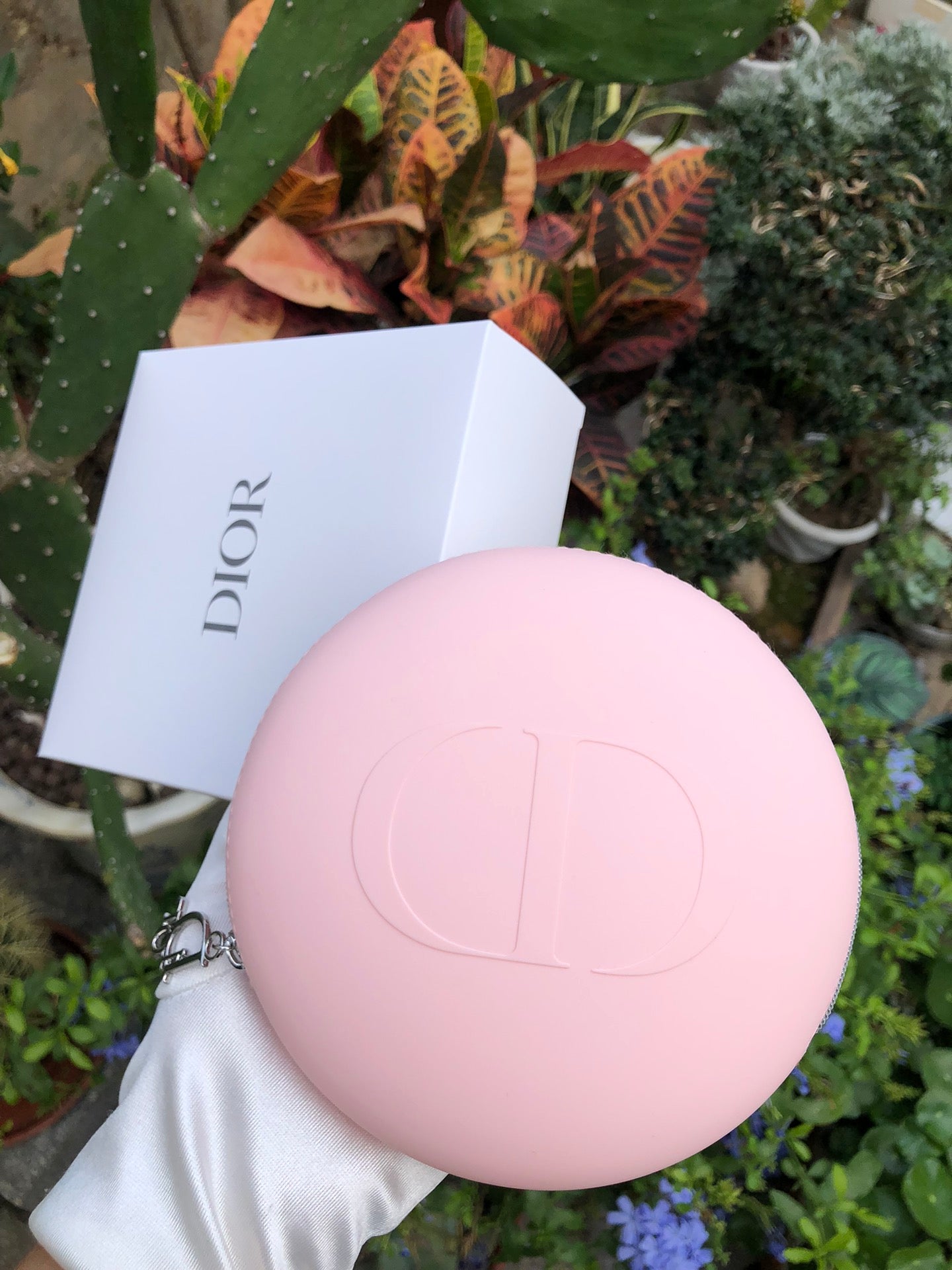 dior Multifunctional Storage Bag Round Headphone Bag Coin Purse Coin Gift