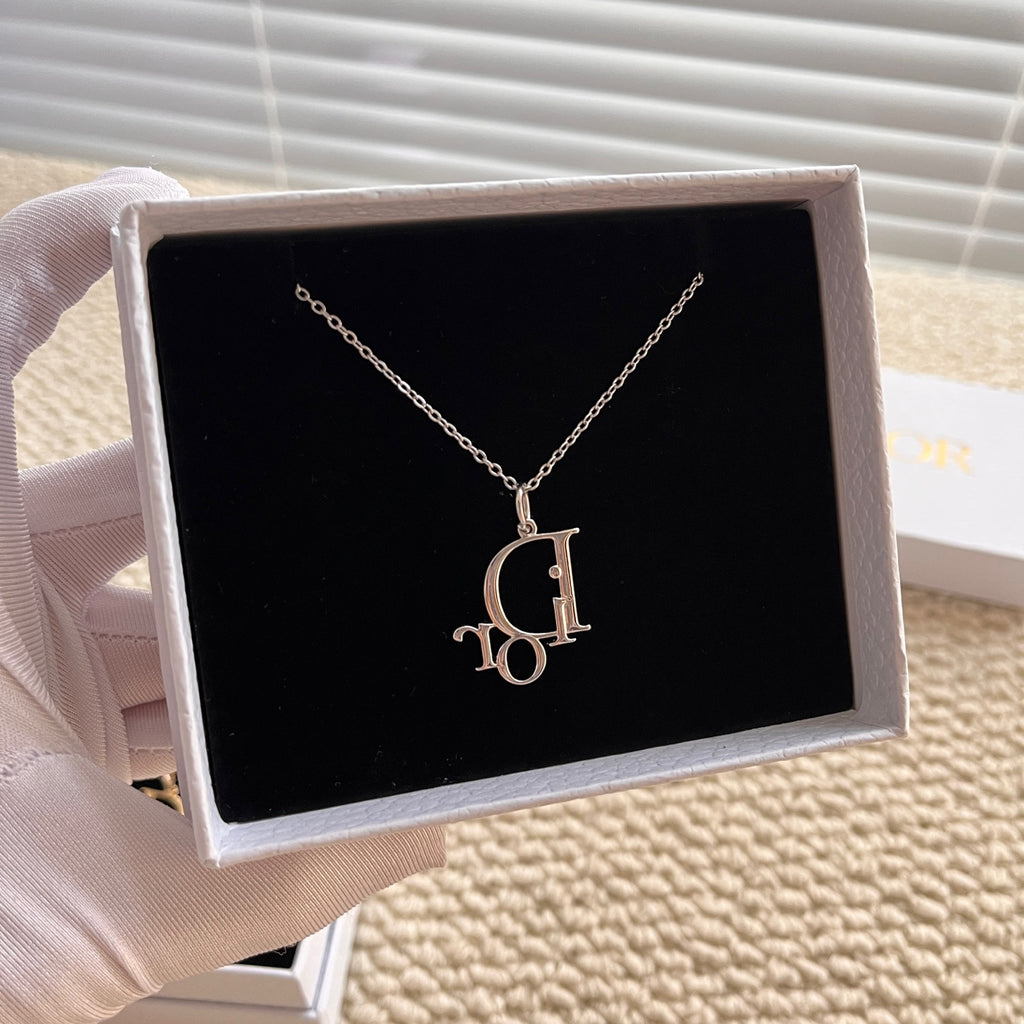 DIOR Necklace Metal Silver Women