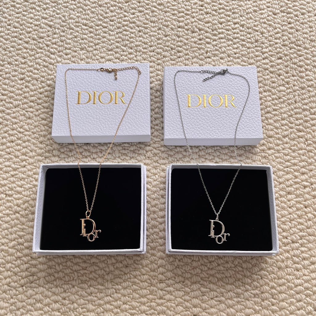 DIOR Necklace Metal Silver Women