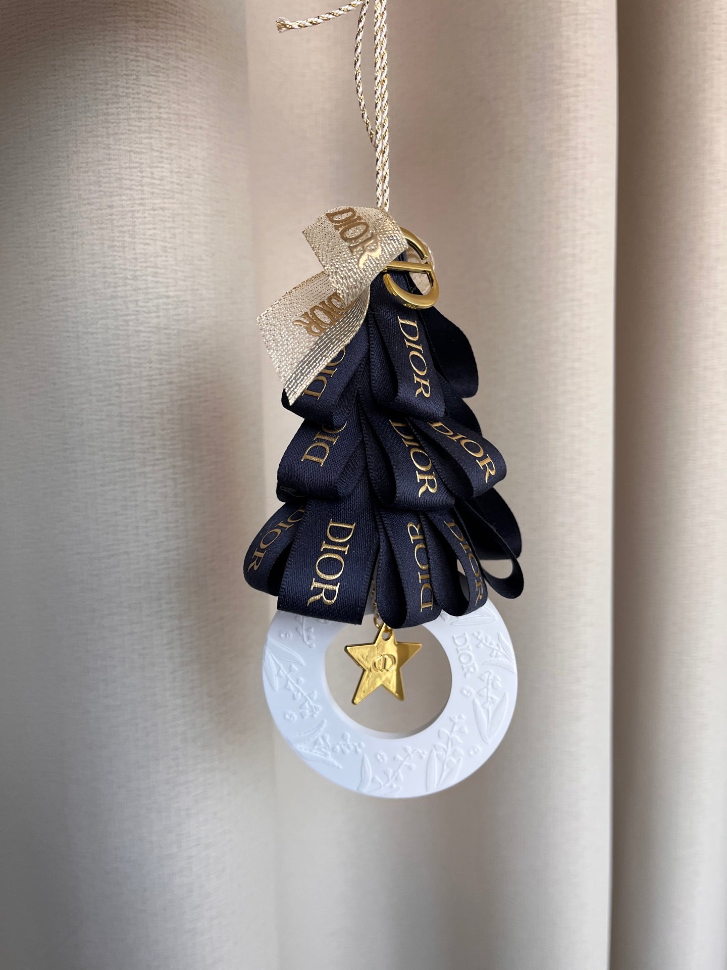 DIOR Christmas Ornament in Box with Ribbon New