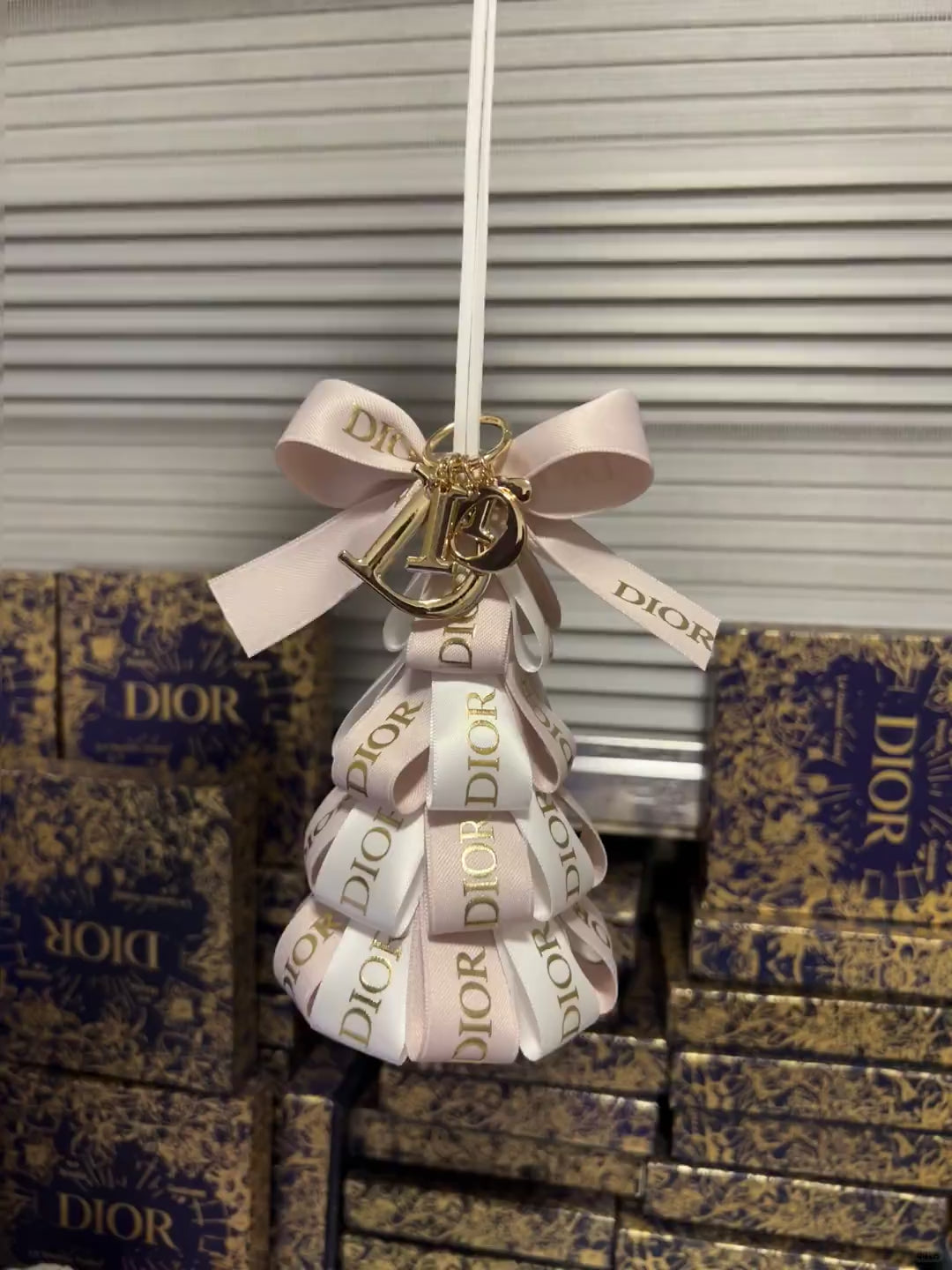 DIOR Christmas Ornament in Box with Ribbon New